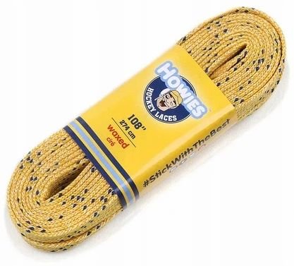 HOWIES ŻÓŁTE woskowane sznurówki do łyżew 108" 274cm Inny producent