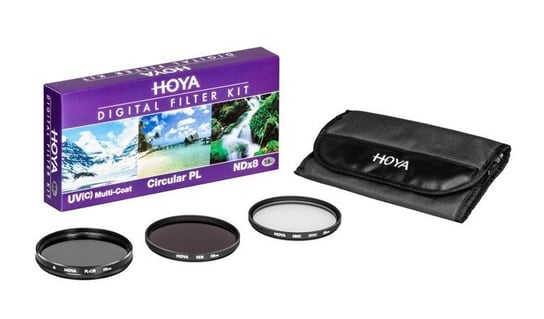 Hoya zestaw UV HMC (C), PL-CIR ,NDX8 43mm Hoya