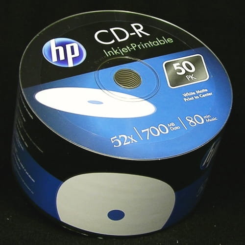 HP CD-R x52 700MB PRINT s-50 14223 HP