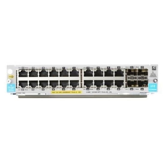 HPE ARUBA - Moduł rozszerzeń - Gigabit Ethernet (PoE+) x 20 + Gigabit Ethernet / 10 Gigabit SFP+ x 4 Aruba