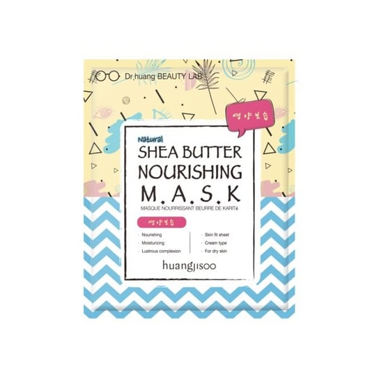 Huangjisoo, Shea Butter Nourishing Sheet Mask odżywczo-nawilżająca maska do twarzy w płachcie Masło Shea 1szt Huangjisoo