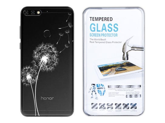 Huawei Honor 7C Etui Koronka Nadruk Kreatui +Szkło Kreatui