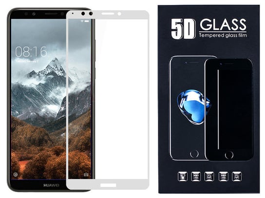 Huawei Honor 7C Szkło 3D 9H Białe Na Cały Ekran VegaCom