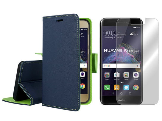 Huawei Honor 8 Lite Kabura Etui pokrowiec + szkło VegaCom