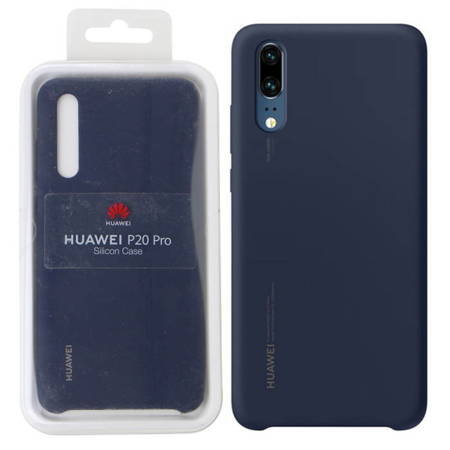 Huawei P20 Pro Etui Silikonowe Silicon Case 51992384 - Granatowy (Deep Blue) Huawei