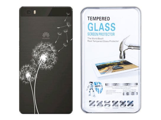 Huawei P8 Lite Etui Koronka Nadruk Kreatui + Szkło Kreatui