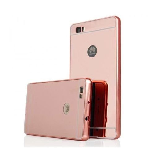 Huawei P8 Lite Mirror bumper case (Rose Gold) - Różowy EtuiStudio