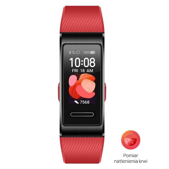 Huawei, Smartband, Band 4 Pro, czerwony Huawei