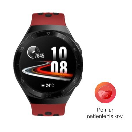 Huawei, Smartwatch, Watch GT 2e, czerwony Huawei
