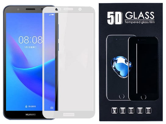 Huawei Y5 2018 Szkło Hartowane 5D Klej Cały Ekran VegaCom