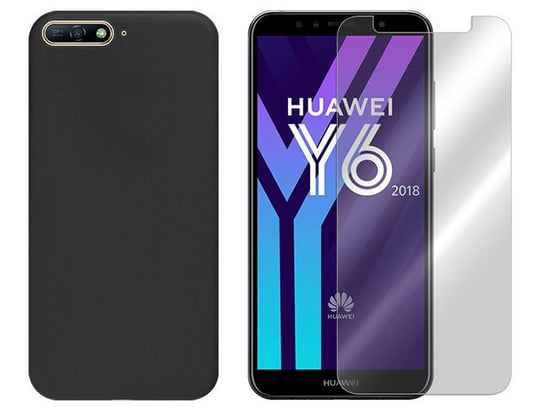 Huawei Y6 Prime 2018 Etui pokrowiec Velvet + szkło VegaCom