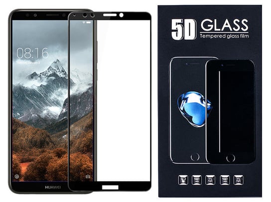 Huawei Y7 2018 Szkło Hartowane 5D Klej Cały Ekran VegaCom