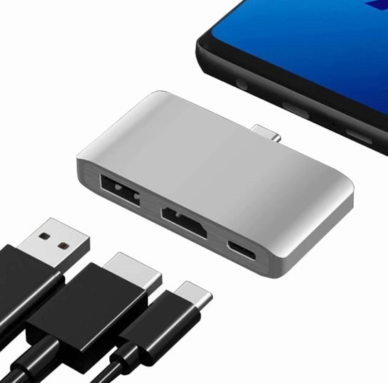 HUB Multiport USB-C 3.1 na USB-C / HDMI 4k  / USB 3.0 Inna marka