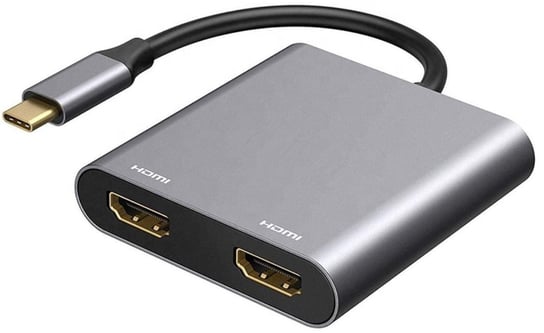 HUB USB-C ADAPTER PRZEJŚCIÓWKA 2x HDMI 4k Tradebit