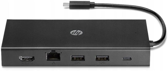 HUB USB-C Travel, 1C1Y5AA, 2 porty USB, 1 port VGA, czytnik SD/microSD, czarny / HP HP