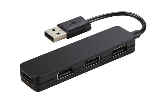Hub USB HAMA 1:4 Slim, 4 porty Hama