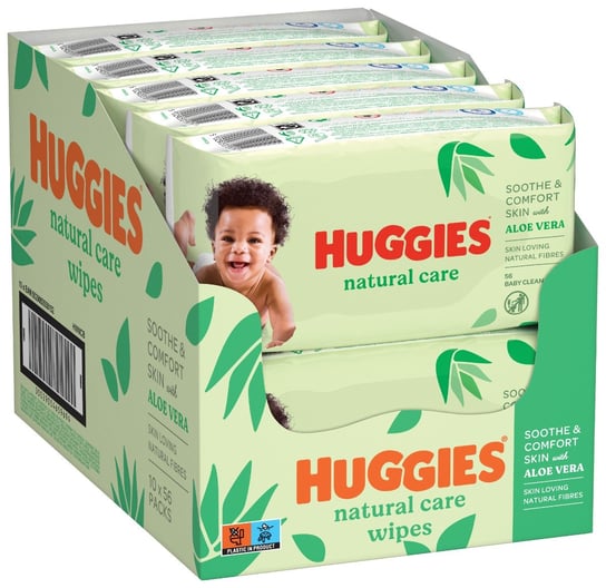 HUGGIES Chusteczki nawilżane Natural Care 10x56szt Huggies