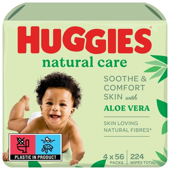 HUGGIES Chusteczki nawilżane Natural Care 4x56szt Huggies