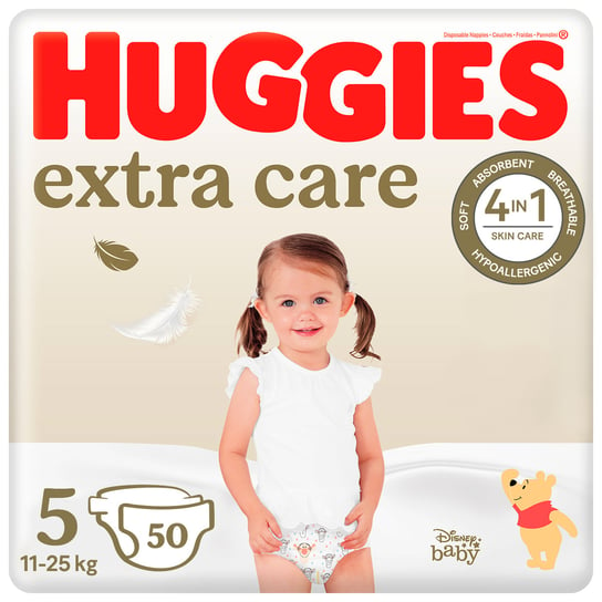 HUGGIES Extra Care Mega 5 (11-25kg) pieluchy 50 szt Huggies