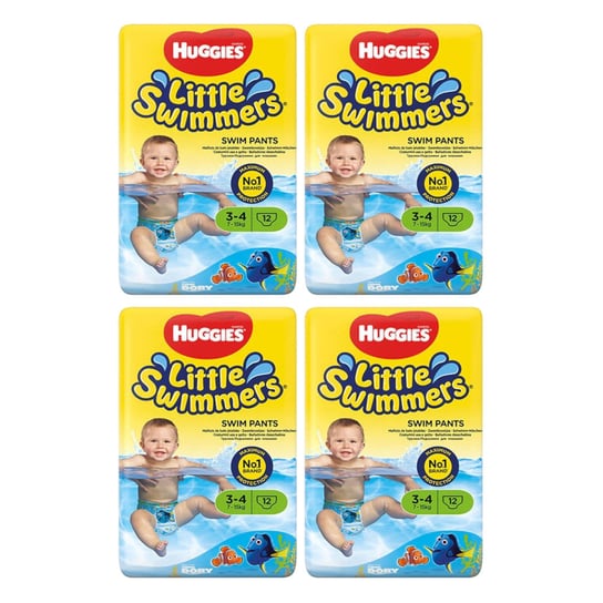 HUGGIES Little Swimmers 3-4 (7-15 kg) 4x12 szt Huggies