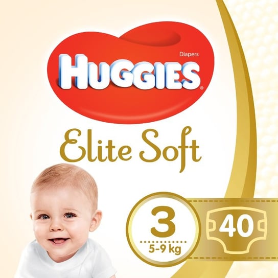 HUGGIES Pieluchy Elite Soft 3 (5-9kg) 40 szt Huggies
