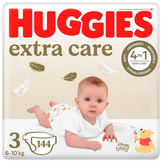 Huggies Pieluchy Extra Care 3 (6-10Kg) 144 Szt Huggies