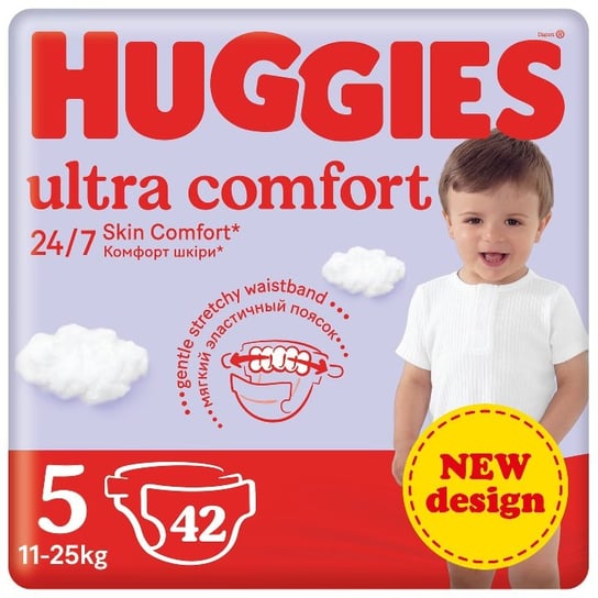 HUGGIES Pieluchy Ultra Comfort Jumbo Pack (5) 11-25kg 42szt Huggies
