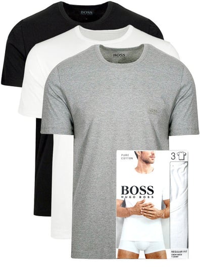 Hugo Boss, Koszulka męska z krótkim rękawem, 3-pack, rozmiar L Hugo Boss