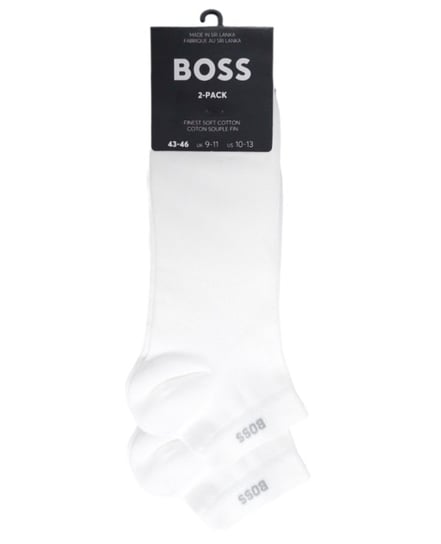 Hugo Boss Skarpety Stopki Białe 2 Pack 43-46 Hugo Boss