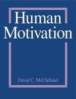 Human Motivation Mcclelland David C.