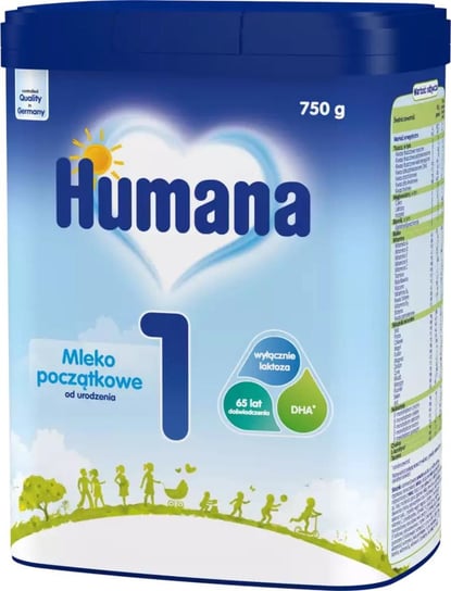 Humana 1, mleko początkowe, 750 g Humana