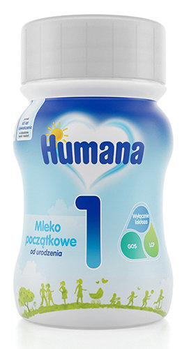 Humana 1, Mleko początkowe w płynie od urodzenia, 90 ml Humana