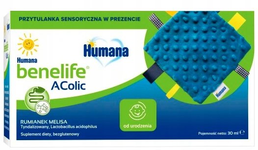 Humana, Benelife Acolic, Suplement diety, 30ml + Przytulanka Sensoryczna Humana