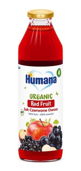 Humana, Bio, Sok z czerwonych owoców, Porzeczka, 750 ml Humana