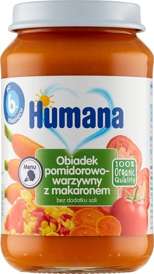 Humana, Makaron z Warzywami pomidorowo-warzywny, 100% Organic, 190 g Humana