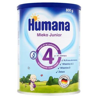 Humana, Mleko modyfikowane 4, 24m+, 800 g Humana