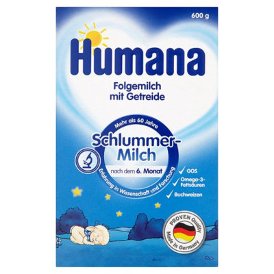 Humana, Mleko następne z dodatkiem zboża, 6m+, 600 g Humana