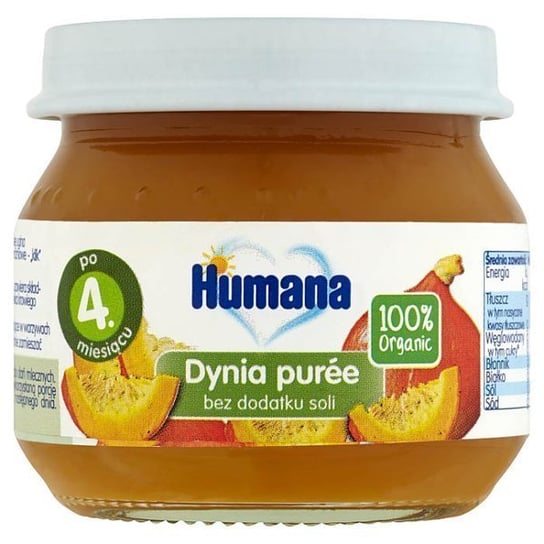 Humana, Organic, Puree dyniowe, 80 g Humana