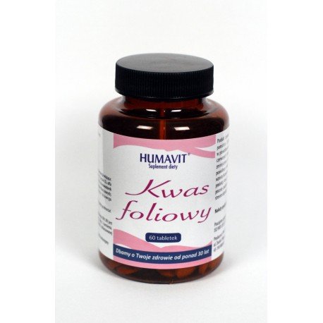 Humavit Kwas Foliowy B6, B12, E, suplement diety, 60 tabletek VARIA