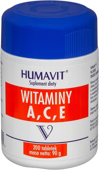Humavit V Witaminy A,C,E, suplement diety, 200 tabletek VARIA