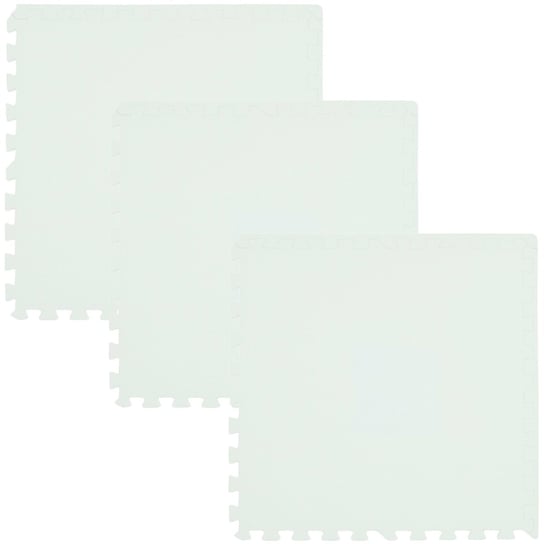 Humbi, Mata piankowa/Puzzle piankowe, Biały, 62x62 cm, 3 szt. Humbi