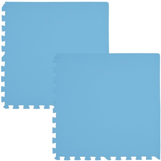 Humbi, Mata piankowa/Puzzle piankowe, Błękitna, 1x62x62 cm, 2 szt. Humbi