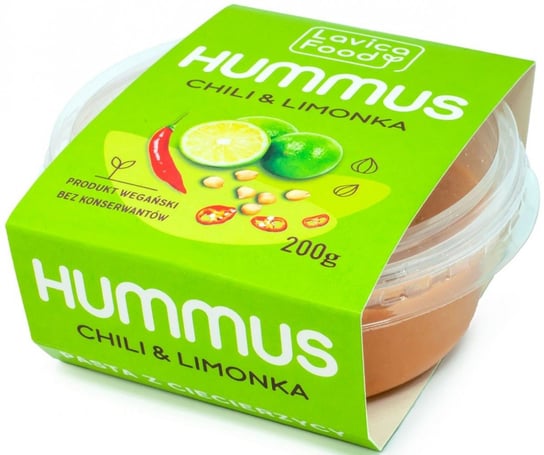 HUMMUS CHILI I LIMONKA 200 g - LAVICA FOOD Inny producent