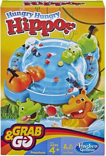 Hungry Hippo Grab And Go, gra planszowa, Hasbro Hasbro Gaming