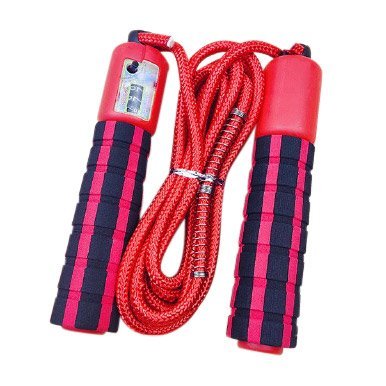 Hurtel, Skakanka z licznikiem skoków podskoków do fitness crossfit, czerwony, 250 cm Hurtel