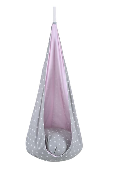 Huśtawka, kokon dla dzieci, 70x180 cm, bawełna, zajączek różowy nosek Sówka Design