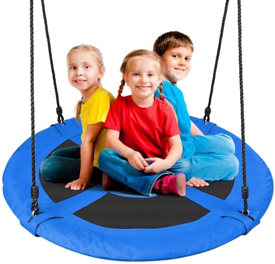 Huśtawka ogrodowa Bocianie Gniazdo XL, 100 cm, 150 kg, niebieska Bauerkraft