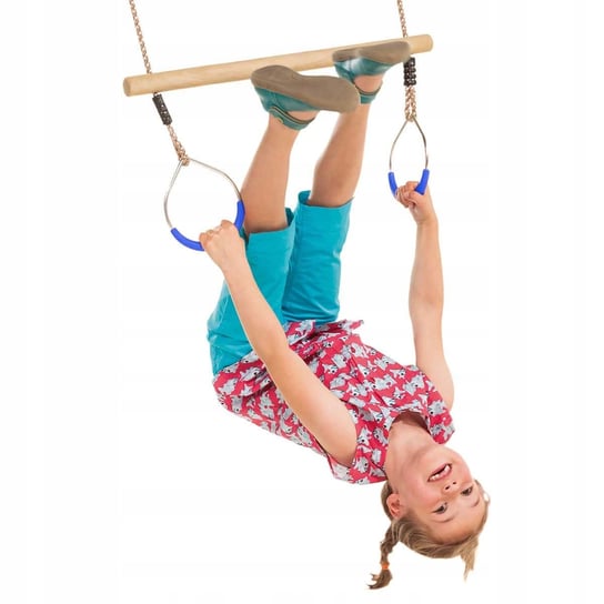 Huśtawka Trapez Gimnastyczny dla Dzieci JF metal niebieskie Just Fun