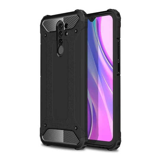 Hybrid Armor pancerne hybrydowe etui pokrowiec Xiaomi Redmi 9 czarny Hurtel