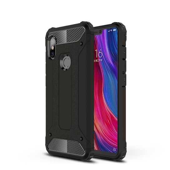 Hybrid Armor pancerne hybrydowe etui pokrowiec Xiaomi Redmi Note 6 Pro czarny Hurtel